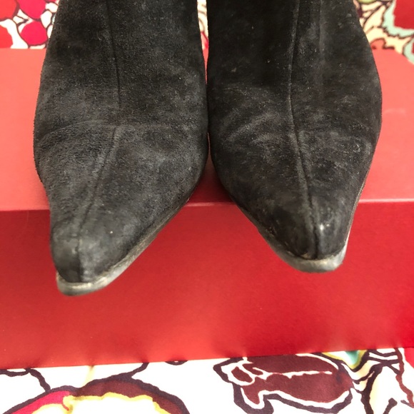 CASADEI Suede High Boots Size 8.5 - Picture 3 of 4